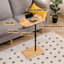 Plateau réglable en hauteur - pour les meubles de chambre à coucher Ovale + Rectangle Fonctionnel et pratique Chaises de table d'appoint Base en métal incluse
