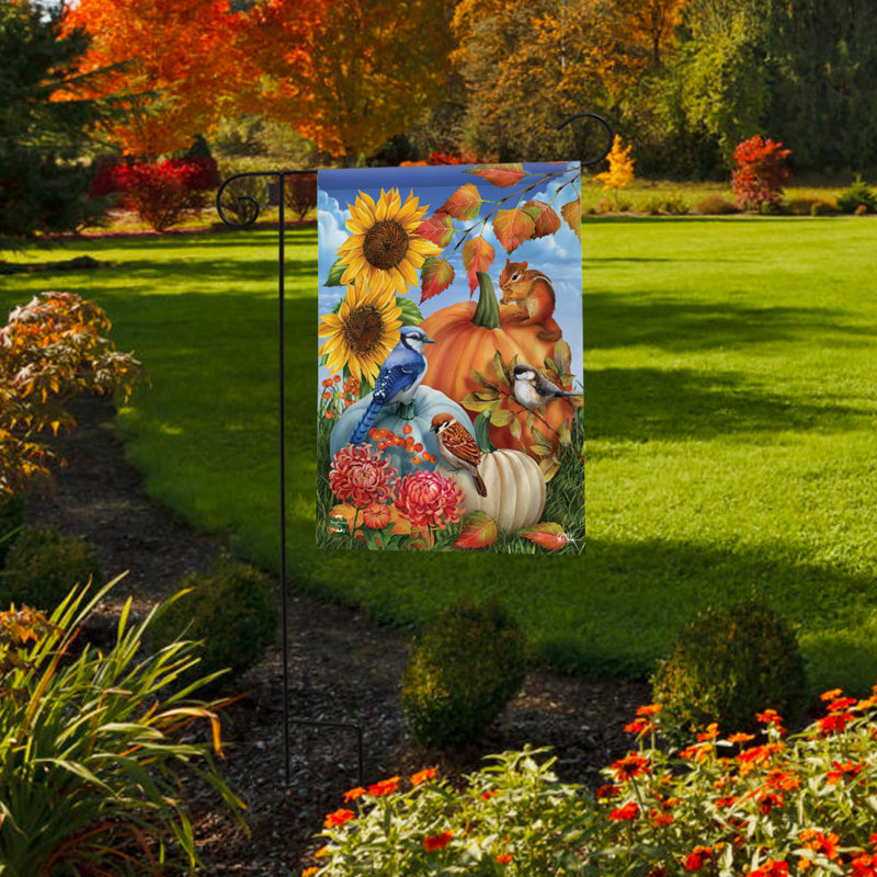 Drapeau de jardin d'automne