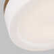 Helmes Single Light Glass LED Flush Mount