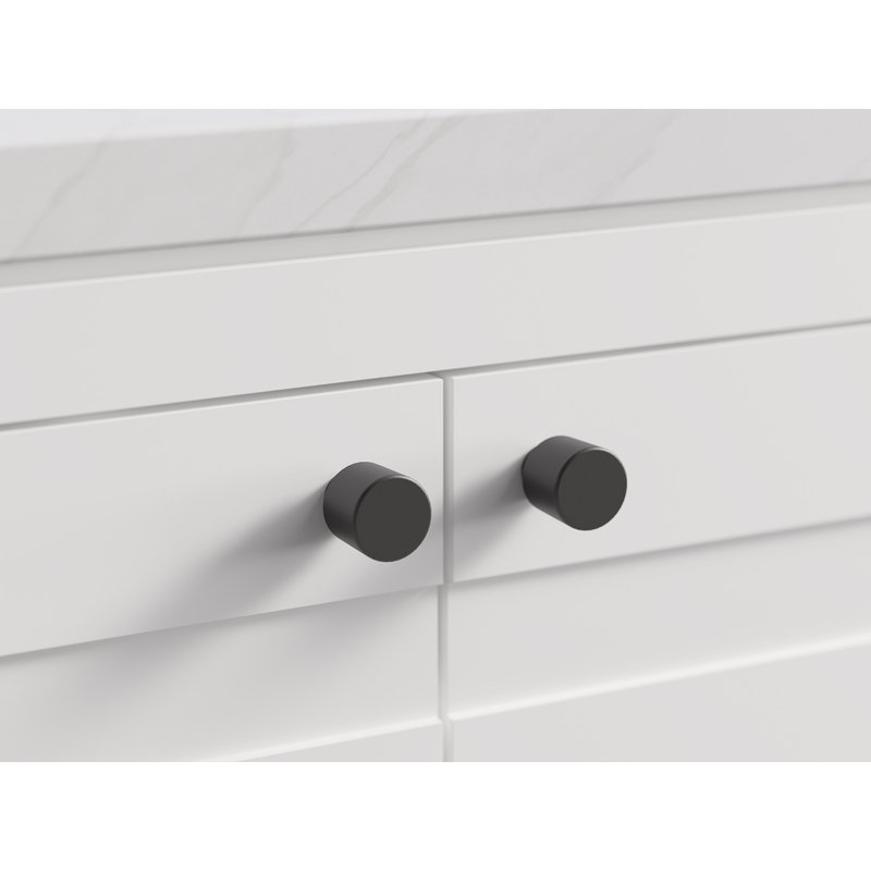 Bouton d'armoire Helst, Noir mat