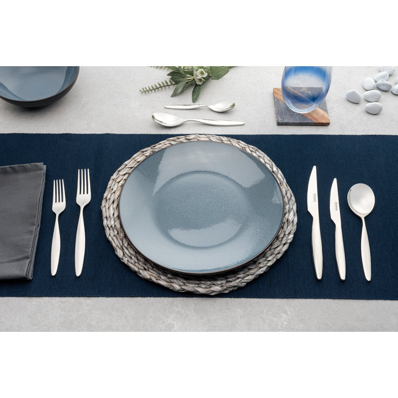 Rivers Collection 84 Piece Stainless Steel Cutlery Set , Service for 12, Loxely