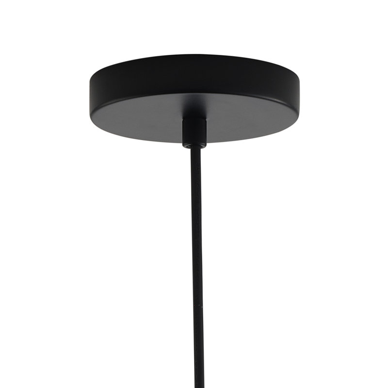 1 luminaire suspendu en verre transparent à intensité variable, Bleu