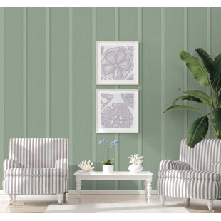 Darrin Zen Dahlia 16.5' L x 20.5 W Peel and Stick Wallpaper Rol Steelside Color: Green/Taupe