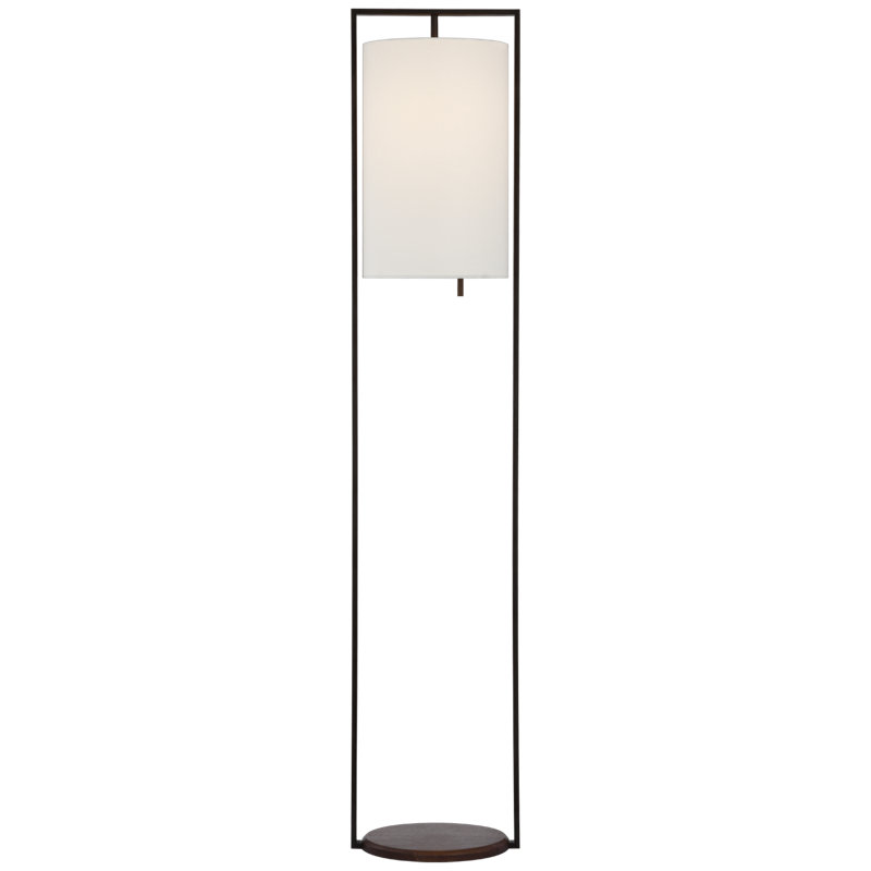 Zenz Floor Lamp, Warm Iron/Dark Walnut