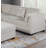 Sectional sofa with footstool