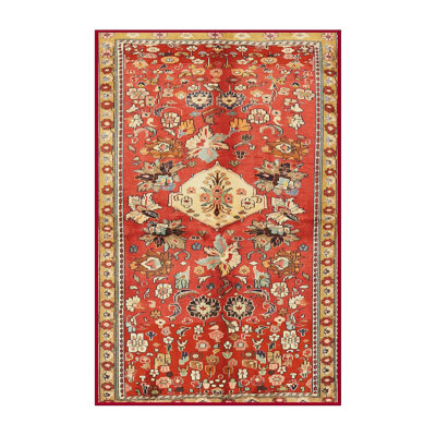 Tapis rouge en laine
