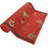 Tulon Custom Size Floral Red Low Pile Slip Resistant Runner Rugs by Feet / Rug-1065487675