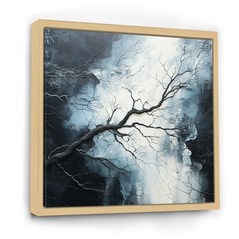 «River Embrace» sur toile, Cadre naturel flottant, H 36 po x l 36 po