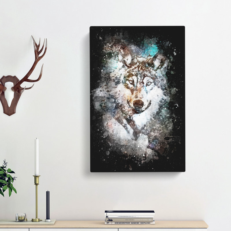 Wolf - Wrapped Canvas, 76cm H x 50cm W x 3cm D