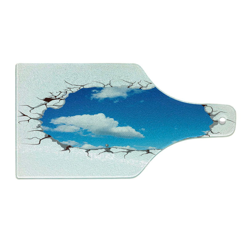 Scène de nuages en verre trempé Ambesonne