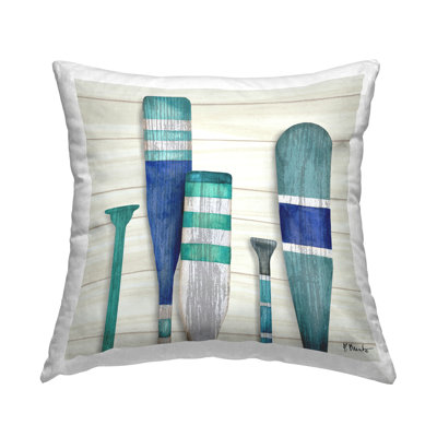 Coussin Green Boating Oars Lake Cabin