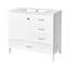 Armoire de salle de bain 36 po en blanc intemporel - Construction pour une utilisation à long terme