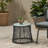 Modern Stylish Side Table with Tempered Glass Top-1533745807
