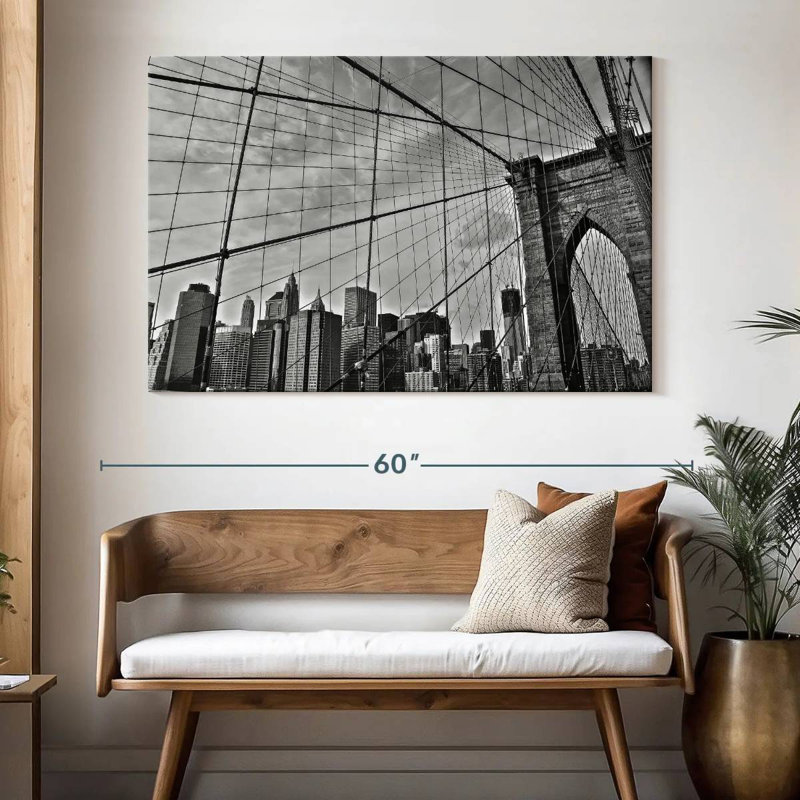 Câbles Lilie Brooklyn Bridge, H 34 po x l 51 po