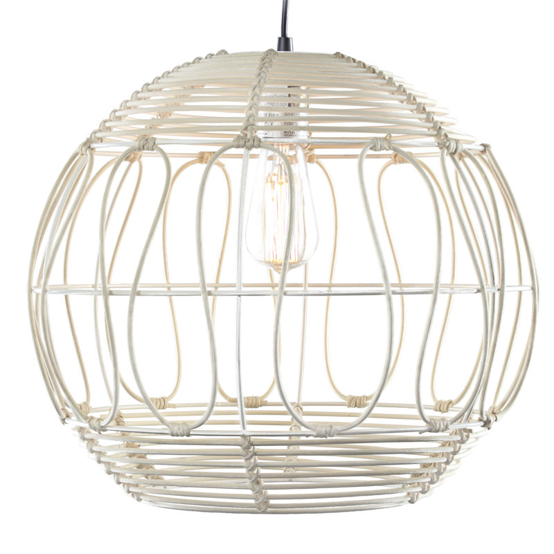 Luminaire suspendu en osier