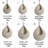 Boho Wall Hanging Fruit & Vegetable Baskets, Woven Teardrop Jute Storage Baskets for Kitchen, Natural Color Organizer for Potatoes & Onions,XL-67274529