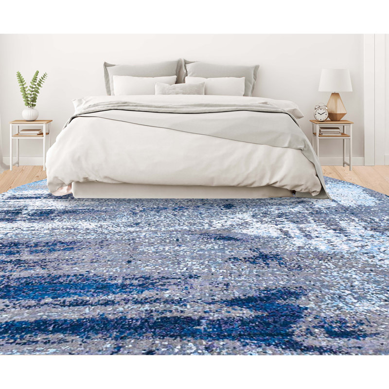 Abstract Area Rug, Round 6'