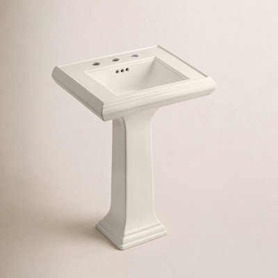 Memoirs® 26.375" Tall Rectangular Pedestal Bathroom Sink with Overflow