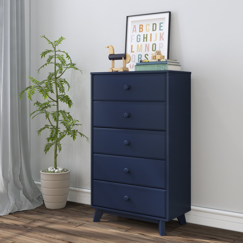 Commode 5 tiroirs Hararat, Bleu