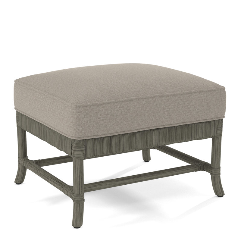 Lafayette Ottoman, Yellow Geometric Jacquard; 0414-33, Greystone