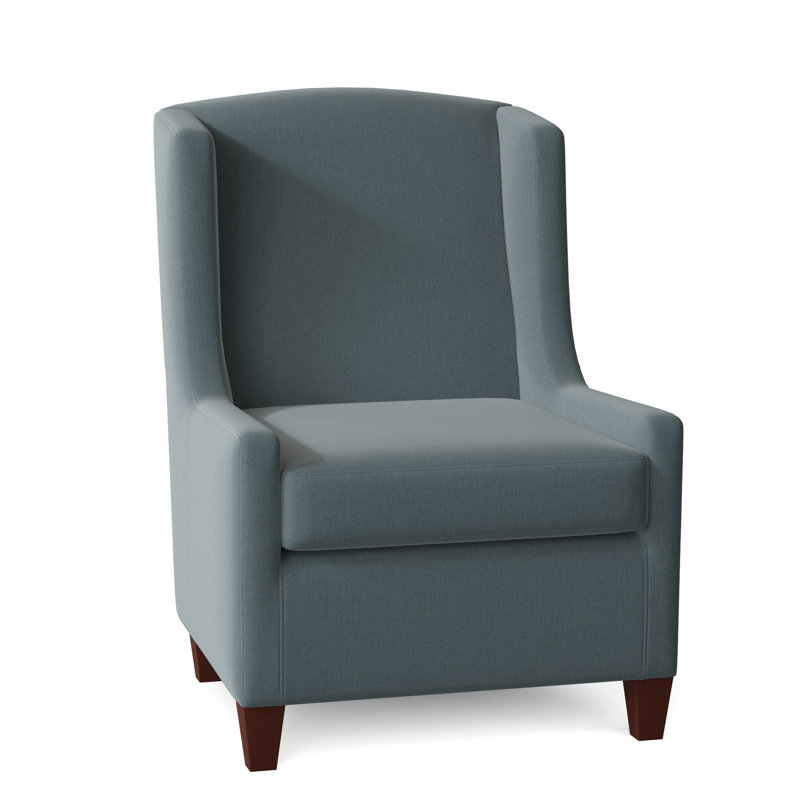 Sweetwater Wingback Chair, Peyton 22 Blue Performance Twill, Manhattan, No