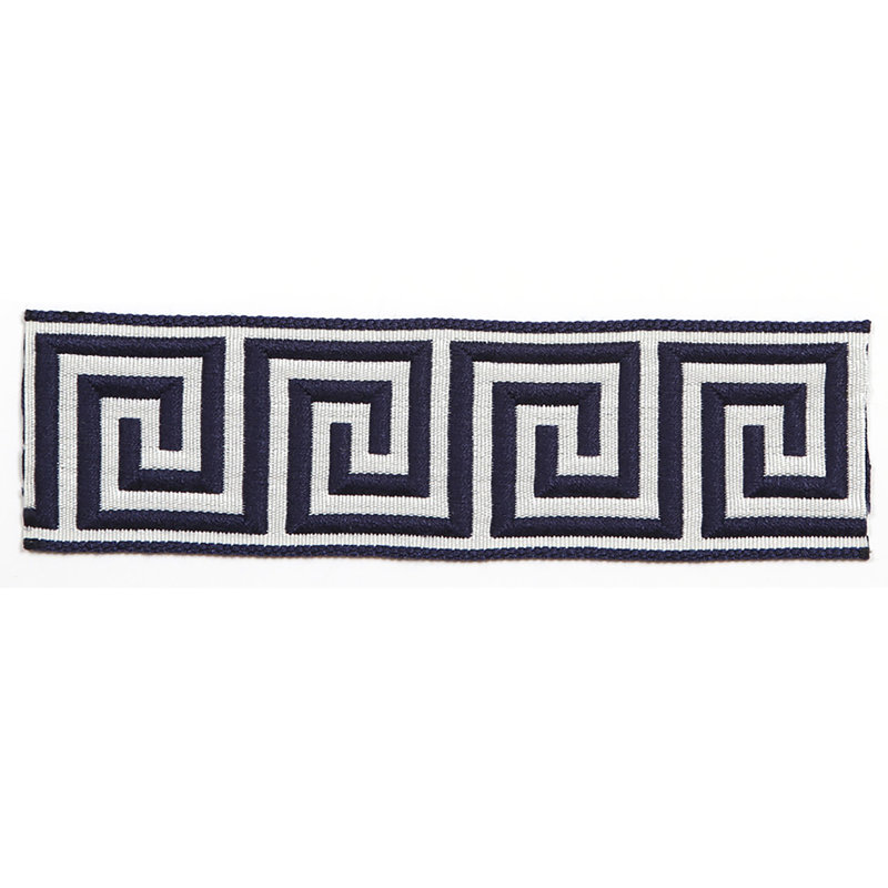 Ruban de jacquard méchant - tissu ardoise, Marine