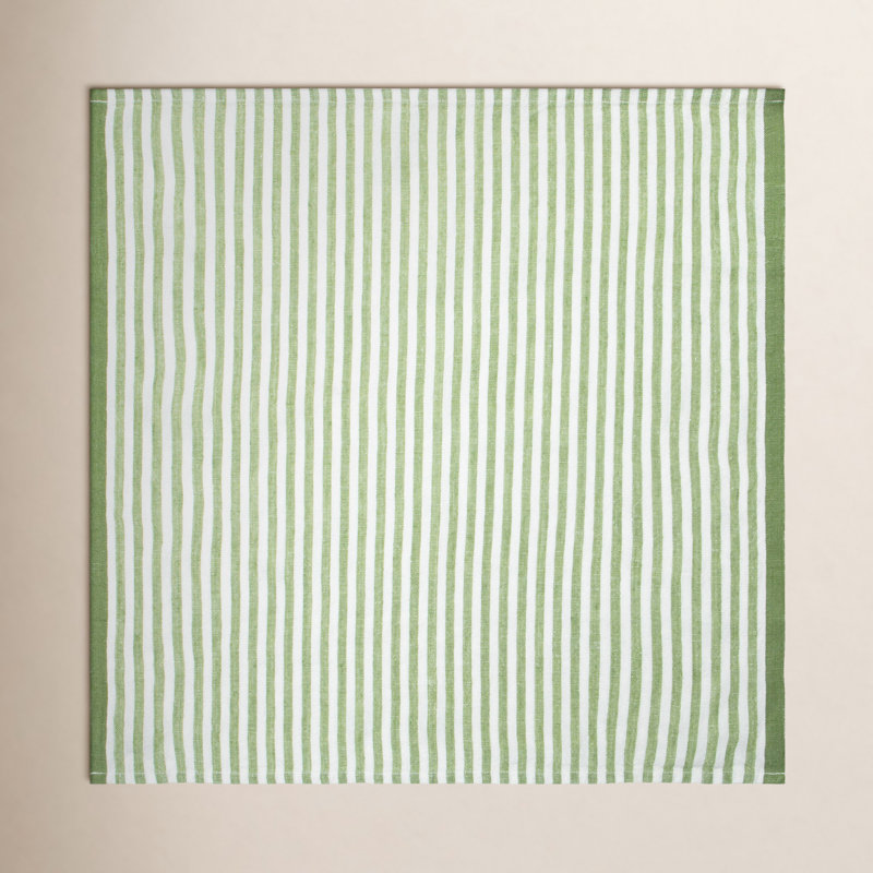 Adamsburg Linen Square Napkins, Basil