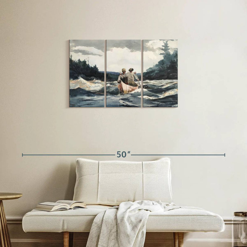 Mehar Canoe In Rapids, H 20 po x l 33 po