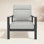 Townsend Metal Outdoor Lounge Club Chair With Sunbrella Cushion