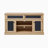 Embossed Pattern TV Stand, TV and Media Console with Open and Closed Storage Space and sliding door-1777191508