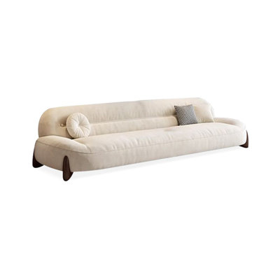 Creamy white Polyester Standard Modern sofa