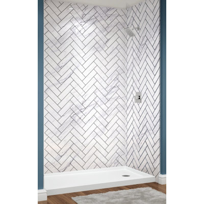 Murs Calcutta avec chevrons 60 po x 36 po x 96 po
