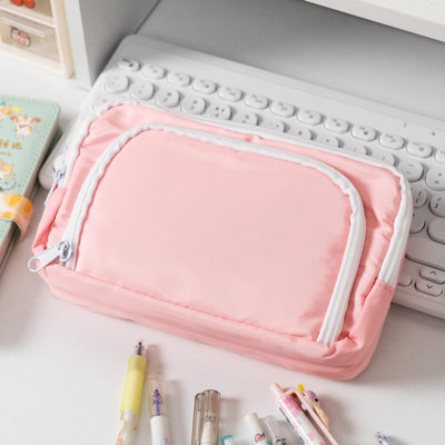 Print Multilayer Pen Bag For Middle And Primary School Large Capacity Stationery Box Style Student Pencil Storage Bag