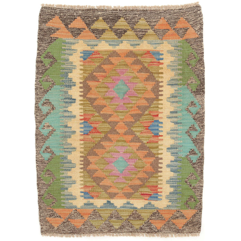 Geometric Hand Woven 60cm X 90cm Area Rug