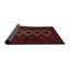 Tapis rouge/brun/beige traditionnel Girault-1781972676