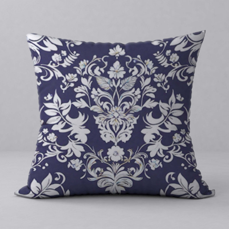Housse et insert de coussin décoratif carré en polyester 
