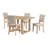 Trell 5-Piece 48"W Rectangular Dining Table Set-252724662