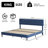 Bed Frames with Button Tufted Headboard, Linen Upholstered Platform Bed with Wooden Slats Support, Easy Assembly, No Box Spring Required-1269304822-1269304823