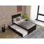 Lit plateforme simple avec lit gigogne Ilka