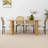 67" Rectangular Solid Oak Wood Pillar Leg Dining Table For 6-96643874
