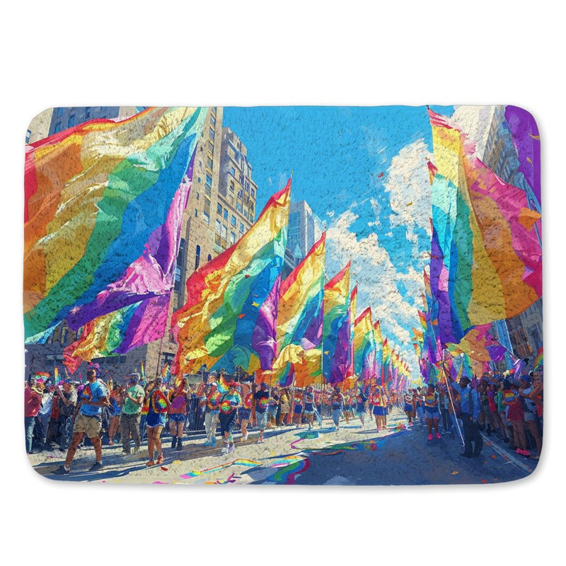 Tyneka Microfiber / Microsuede Non-Slip Bath Mat, 21"W x 34"L