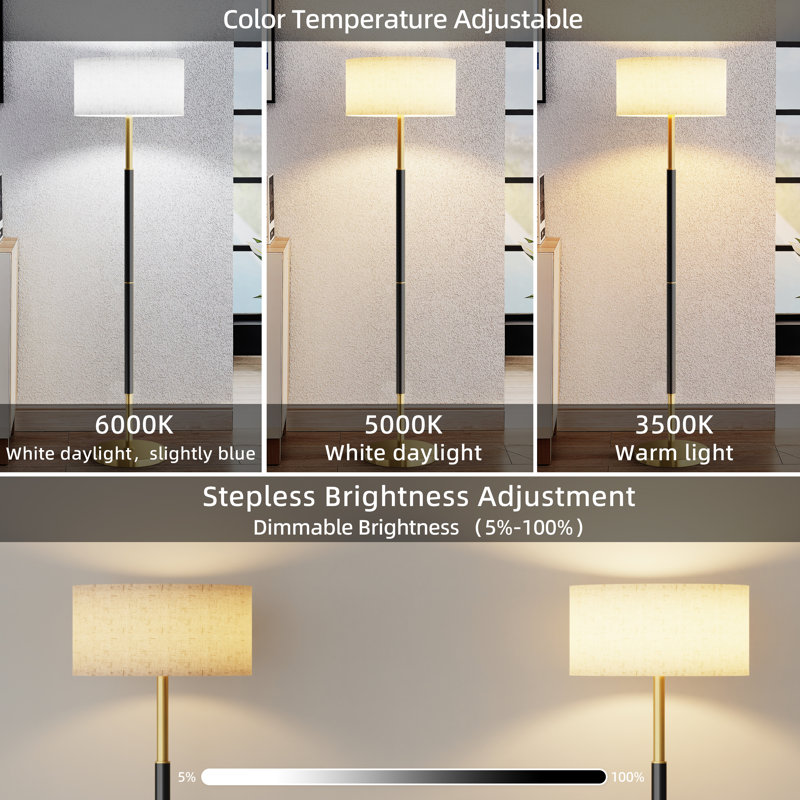 Traditional Rhoads With Remote And Bulb Included, Beige