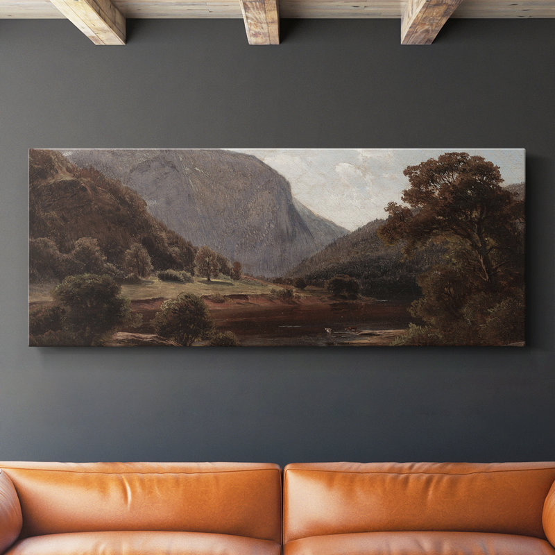 Série paysage - DCLIX - Toile tendue avec châssis - Prêt à accrocher, H 16 po x l 40 po