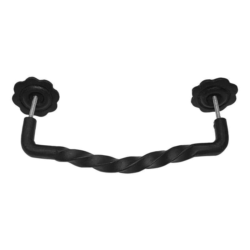 Black Cast Iron Pull Handles 12 inch Cabinet Door Handles Gate Handle Pull, Barn Door Hardware