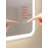 30 Inch Rectangle LED Front and Backlit Wall Mirror in Silver-591679135-591679223