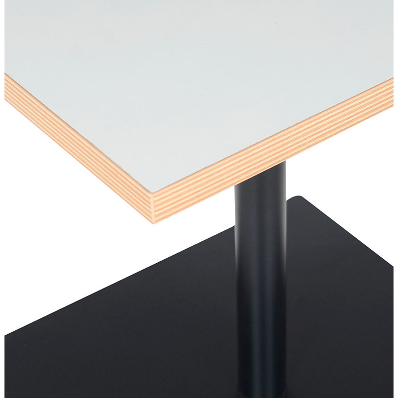 Jayvir Metal Base Dining Table, White