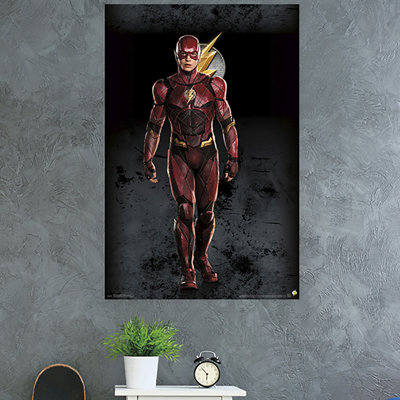 « justice league »-l’impression sur papier flash