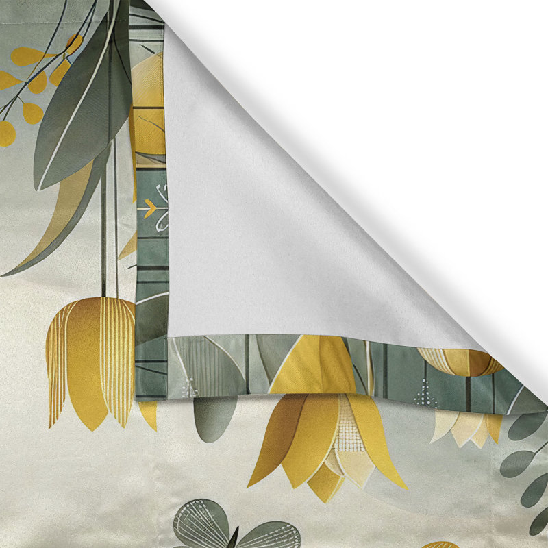 Cantonnière à motif floral Ambesonne, L 55 po x L 30 po