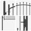 104 cm W Steel Gate Fencing-121122502