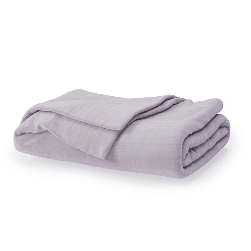Couverture en mousseline de coton biologique respirant, Twin/TwinXL, Crème au beurre